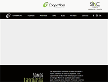 Tablet Screenshot of cooperflora.com.br